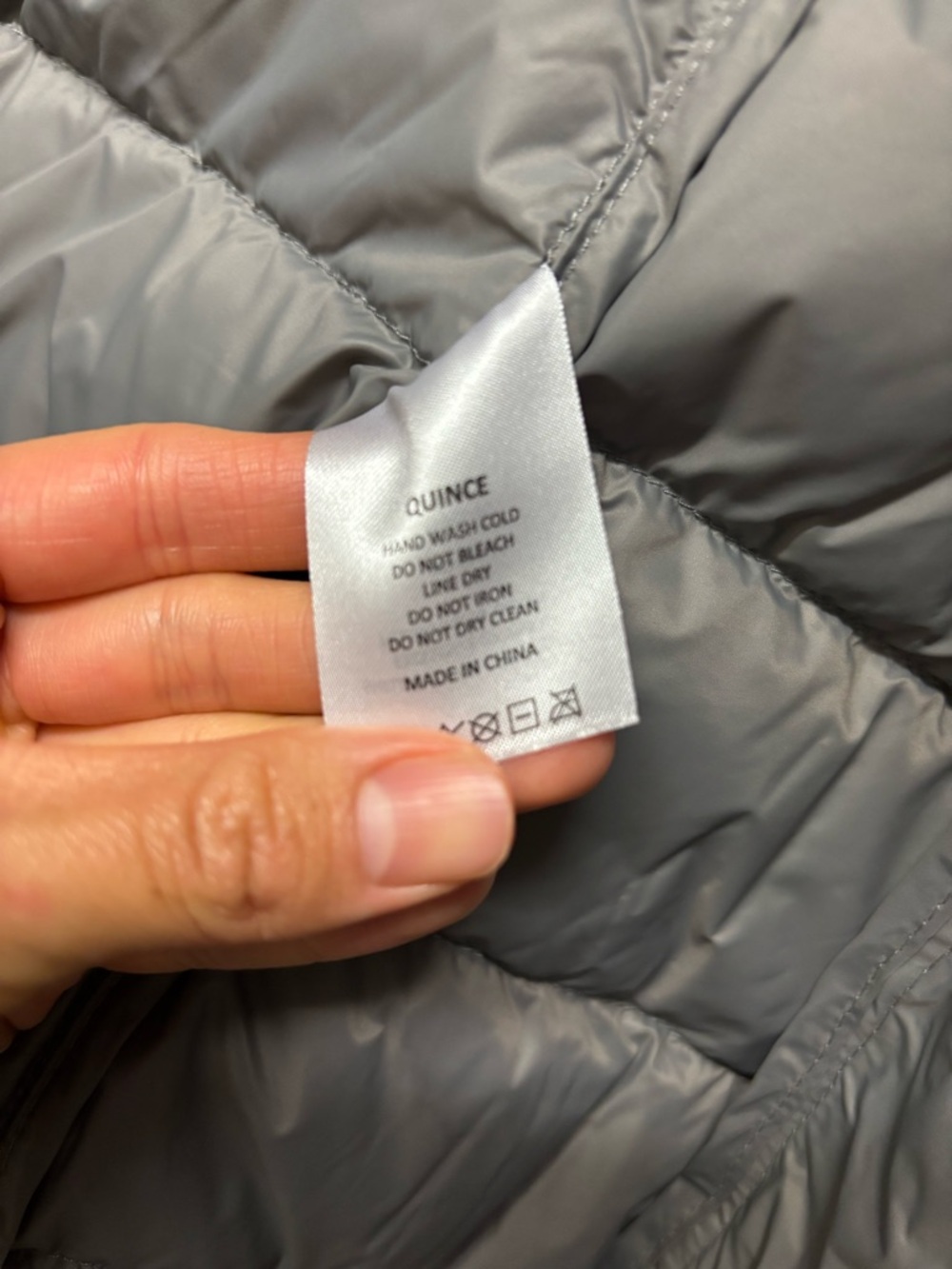 Quince Light Gray Quilted Puffer Jacket - Picture 4 of 6